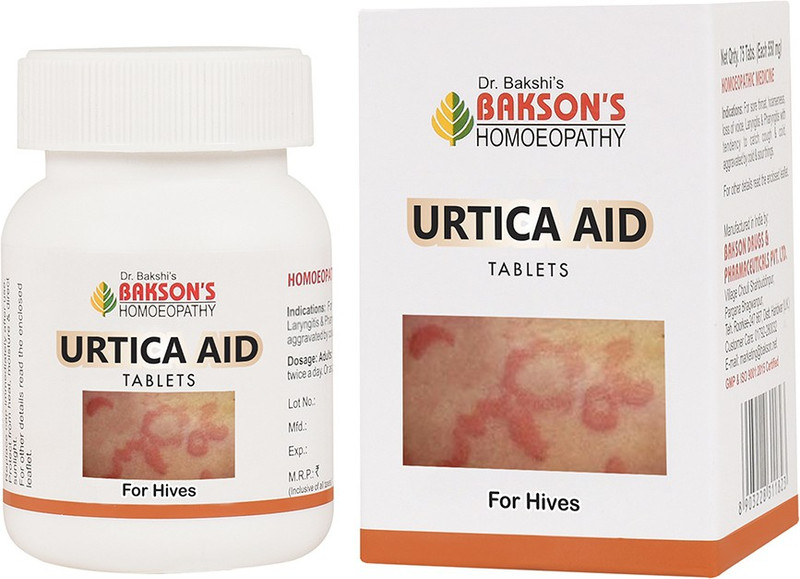 Bakson's Homoeopathy Urtica Aid Tablets(75 Units)