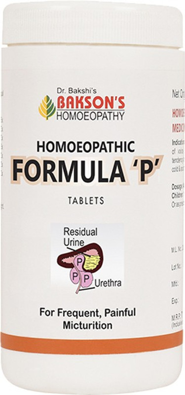 Bakson's Homoeopathy Homoeopathic Formula 'P' Tablets(200 Units)
