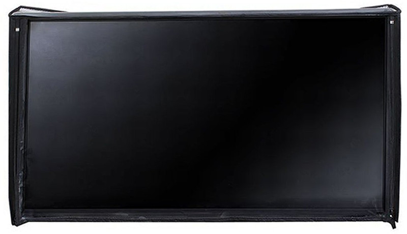 Saarah Transparent TV cover for 43 inch Sony Bravia 108 cm (43 inches) Full HD Smart LED TV  - TVC-10060-06(Black)