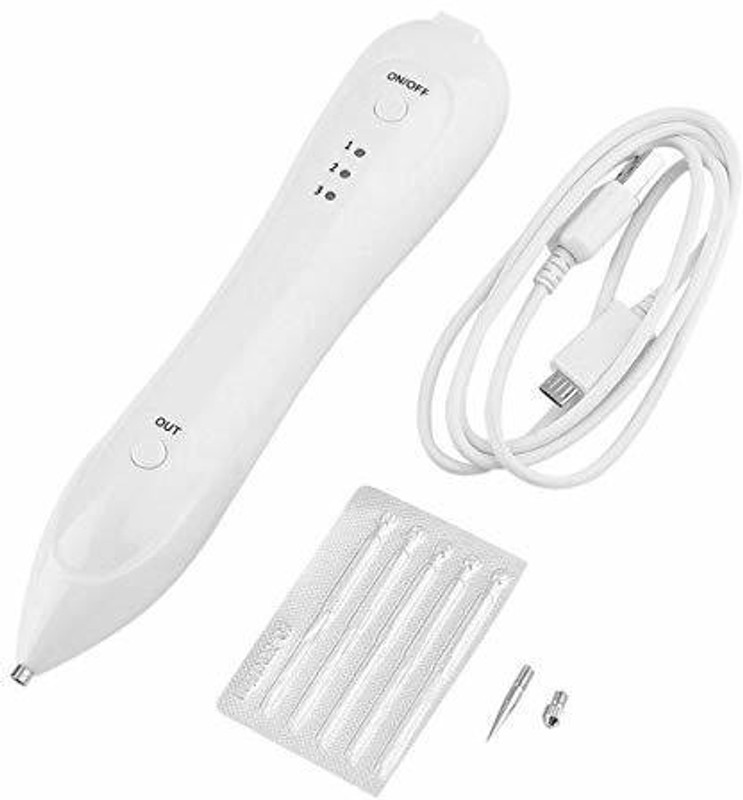 R A Products Electric Freckle Skin Tag Remover Mole Dark Spot Wart Speckle Tattoo Removal Pen Multi-Speed Adjustable Reusable Medical Tray
