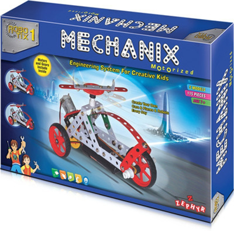 MECHANIX Motorized Robotics 1 (114 Pcs)(Multicolor)