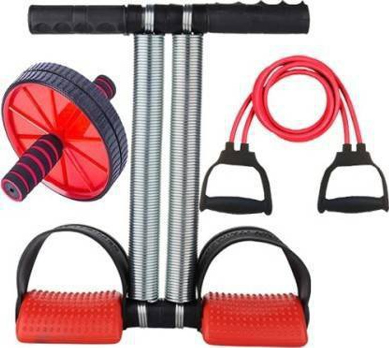 ADONYX Combo of ab wheel and toning tube home gym Fitness Accessory Kit Kit