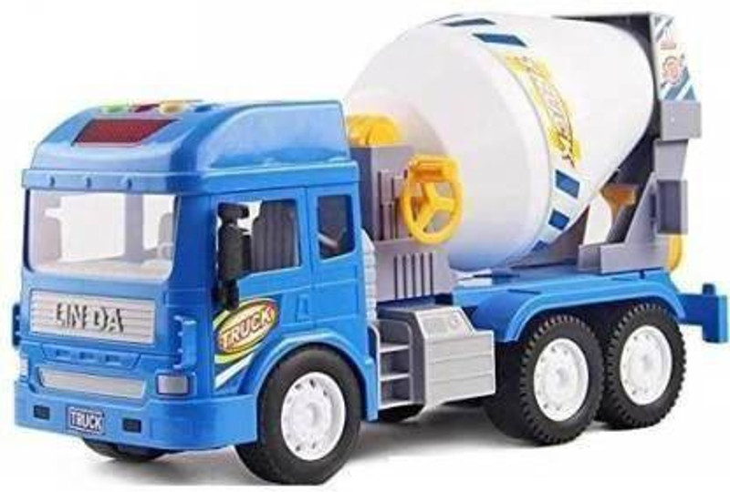 Galactic Pull Back Vehicles Construction Truck, Friction Power Toy Cement Mixture for 3+ Years Old Boys and Girls, Light & Sound Toy for Kids.(Multicolor, Pack of: 1)