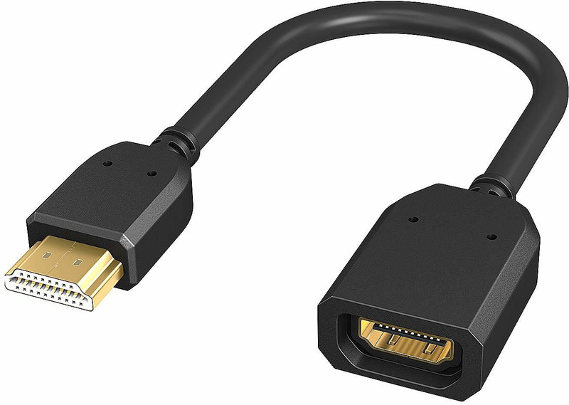 spincart HDMI Extension Cable,HDMI Male to Female Extender Adapter Converter Support 4K & 1080P Media Streaming Device(Black)
