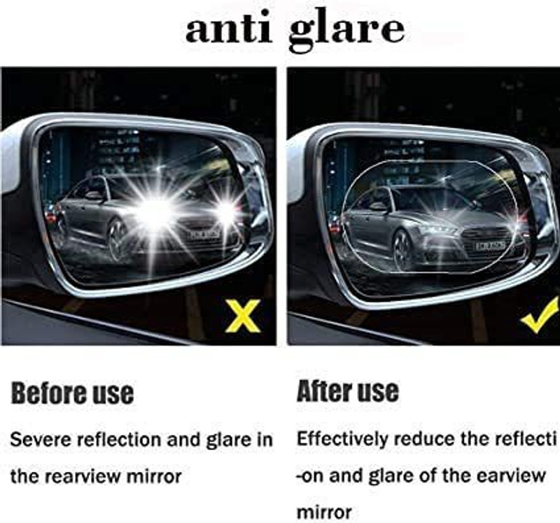 K Kudos Enterprise Mirror Car Car Mirror Rain Blocker(White)