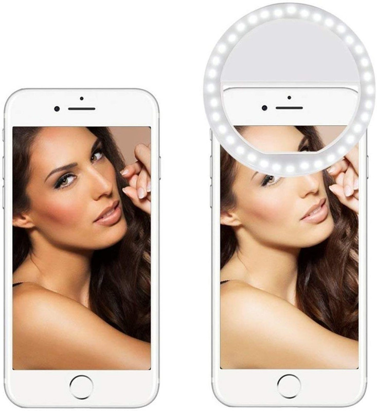 HIFY Ring Light | Reahcargable New Model Selfie Enhancing Ring Light with 3 Level of Brightness for Photography Video Calling (Smart Phones Laptop Tablet)... Ring Flash(White)