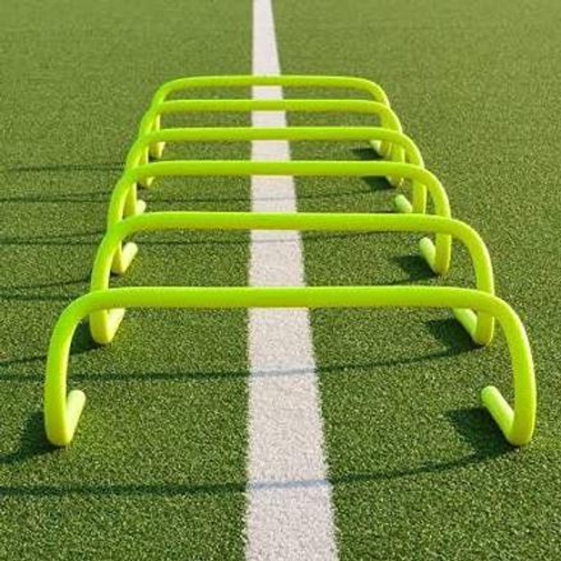 vishal sports Hurdles for Training, Hurdles for Athletics, 6" And + SOCCER CONE 6PCS FREE PVC Speed Hurdles(For Adults, Children Pack of 6inch Hurdle 6pcs + Soccer cone 6pcs FREE)