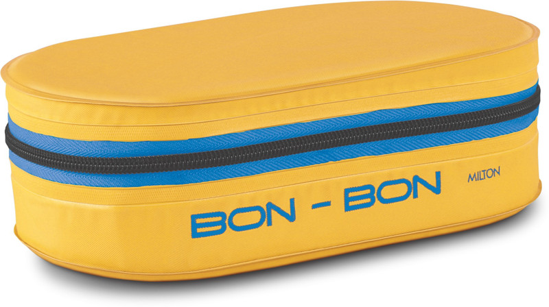 MILTON New Lunch Box with 2 leak-proof containers, 280 ml Each, Yellow 2 Containers Plastic Office Lunch Box(560 ml)