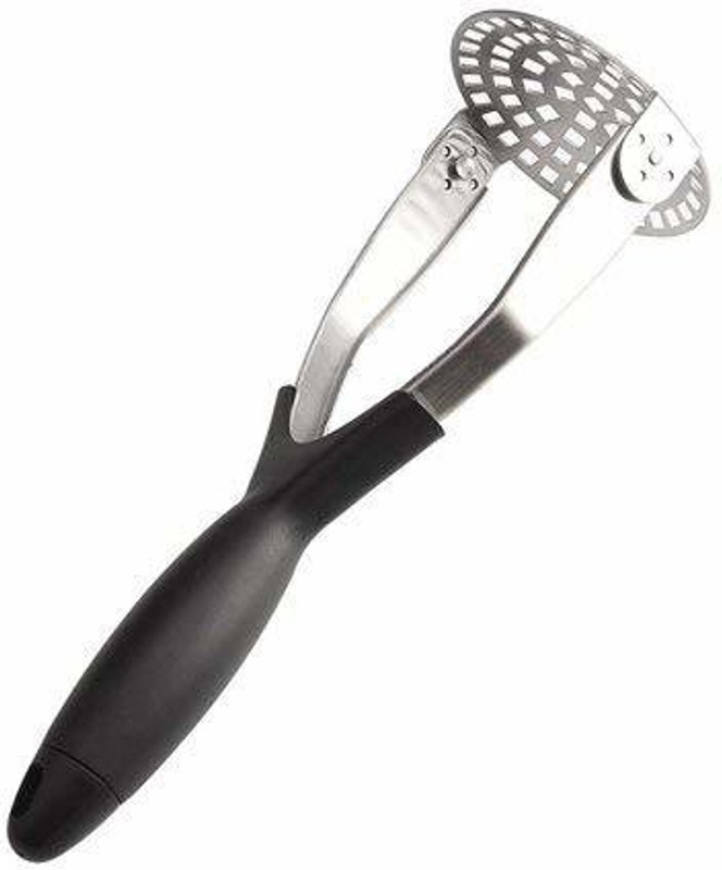 WiiBross Stainless Steel Potato Masher, Potato Ricer for Smooth Mashed Potatoes, Stainless Steel Masher