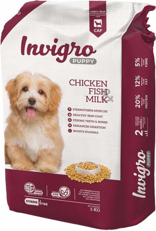 Dr.pets Dog Dry Food Puppy Chicken & Milk – 1 kg Chicken 1 kg Dry New Born, Young Dog Food