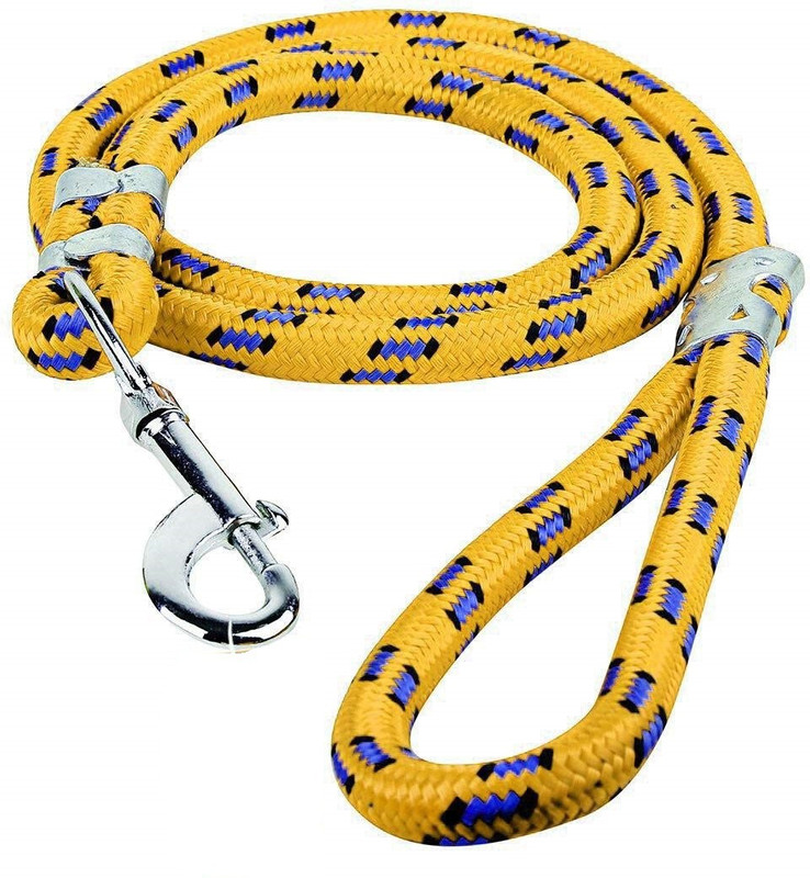 FONDLE 160 cm Dog Cord Leash(Yellow, Blue)