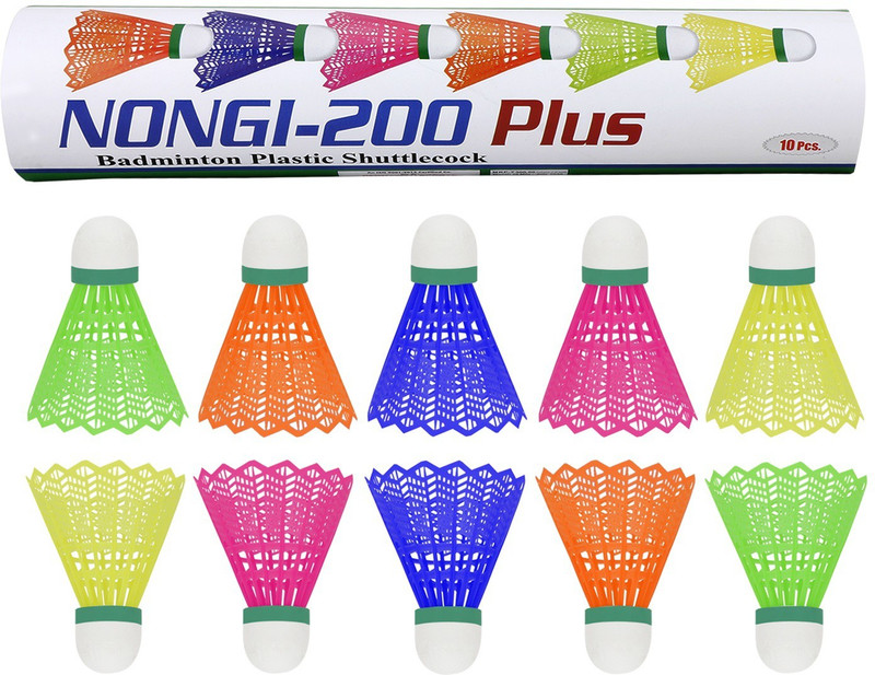 Nongi Plus Plastic Shuttle - White(Medium, 77, Pack of 10)