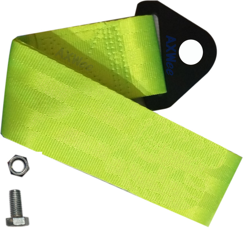 Znee Smart ZS-19-VA Car Auto Trailer Tow Strap Short Loop Set Kit with Bumper Hook Universal 0.2 m Towing Cable(Nylon, 1000 kg Pull Capacity)