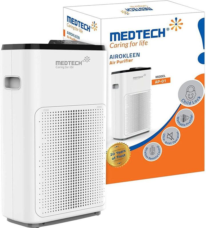 Medtech Air purifier Airokleen, Model AP 01 Portable Room Air Purifier(White)