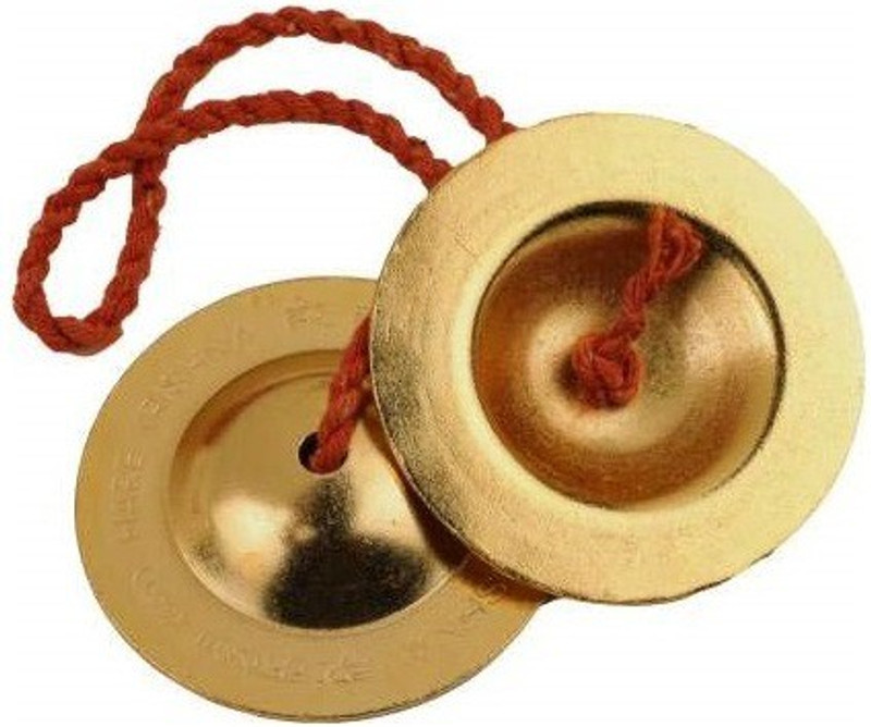Adhvik Metal Traditional Percussion Instrument Hand Cymbals Hand Cymbals for Bhajan Sangeet Kartal Instrument