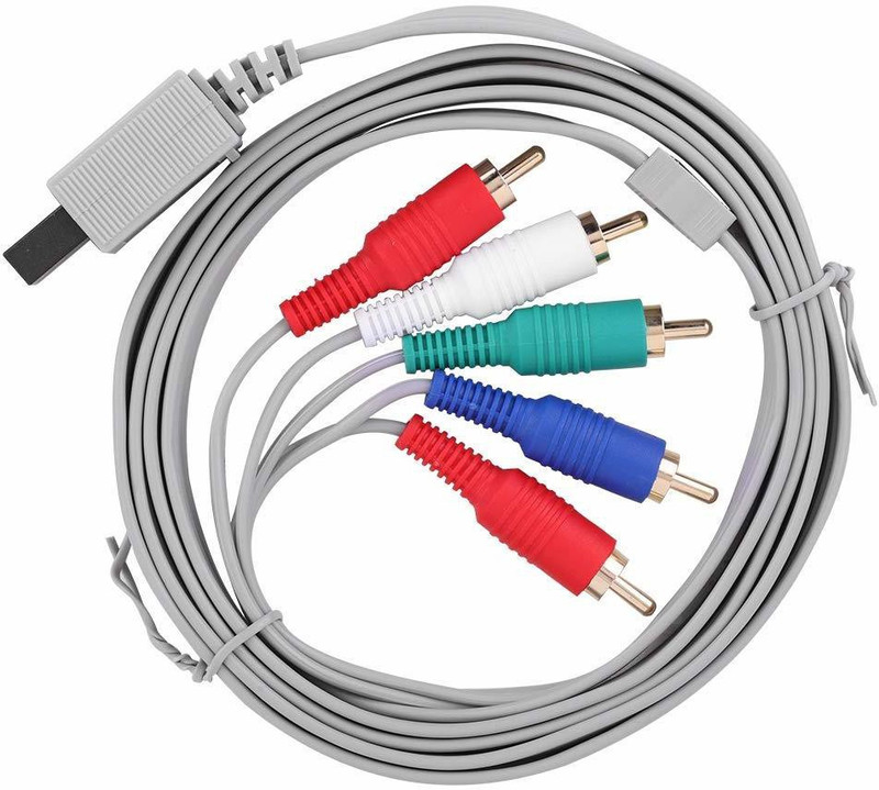 Tech Aura TV-out Cable Component AV Cable Audio Video Cable For Nintendo Wii(Multicolor, For TV)