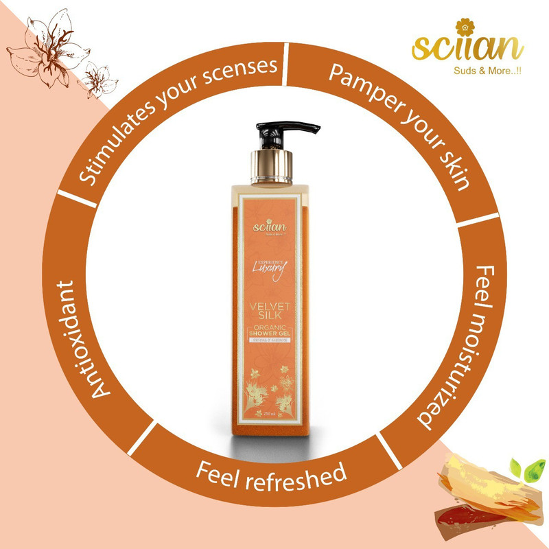 sciian Sandal & Saffron Showergel(2 x 125 ml)