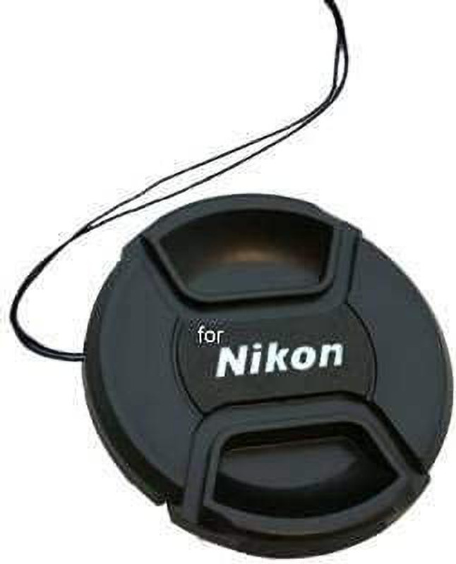SUPERNIC 58MM Center Pinch Lens Cap for Nikon Lens Cap(Black, 58 mm)