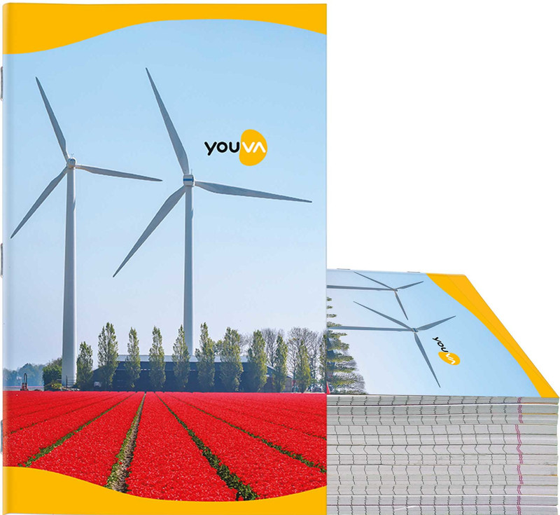NAVNEET Youva Soft Bound Long Book 17x27 cm Medium Square Regular Notebook Medium Square 172 Pages(Multicolor, Pack of 12)