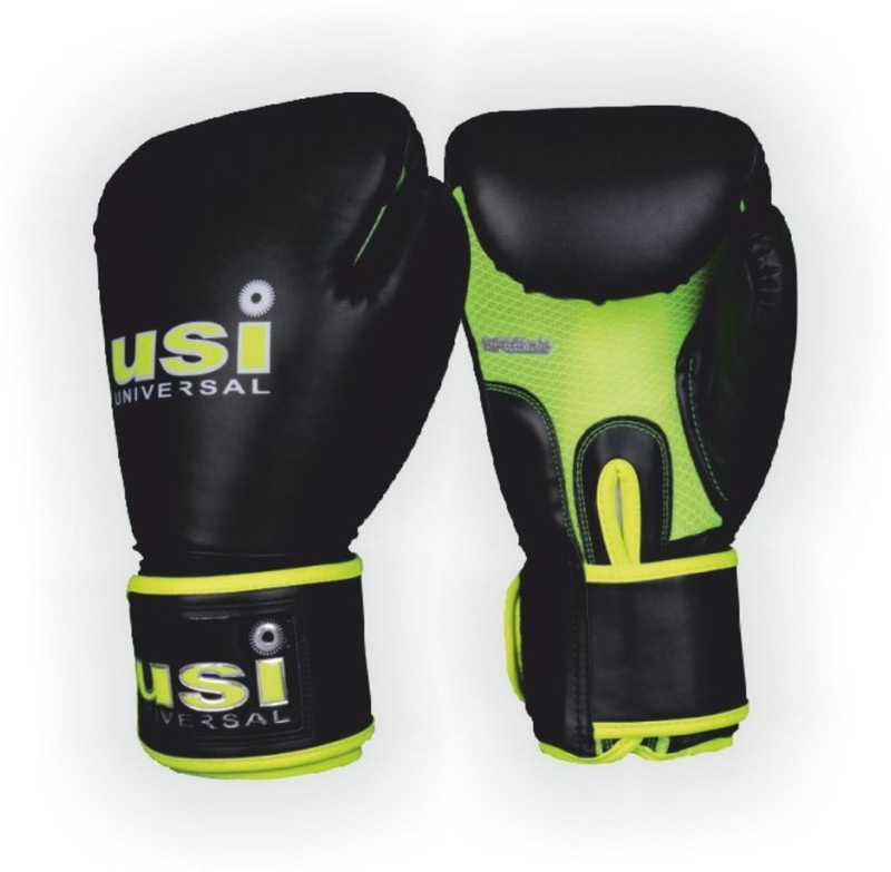 USI UNIVERSAL Muay Thai Gloves (10 Oz) 609MT1 (Pack Of 1 Pair) Boxing Gloves(Black)