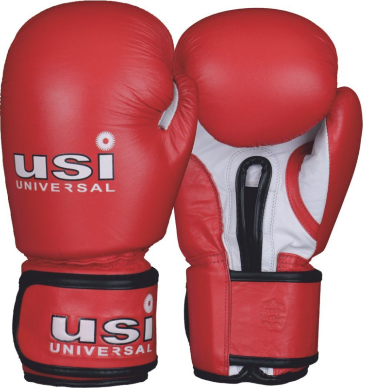 USI UNIVERSAL Amateur Contest Gloves 12OZ RED (609M) (Pack Of 1 Pair) Boxing Gloves(Red)