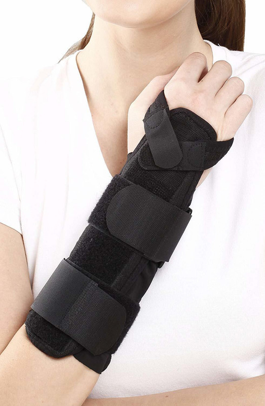 BE SAFE Forever Forearm Splint For Forearm Fractures & Immobilization, L/R Universal Size, Black Hand Support
