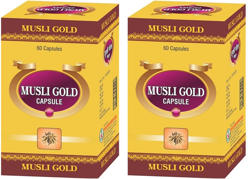 Surjichem Musli Gold Capsule Pack Of 2 Each Of 30 Capsules(Pack of 2, 60 Capsules)