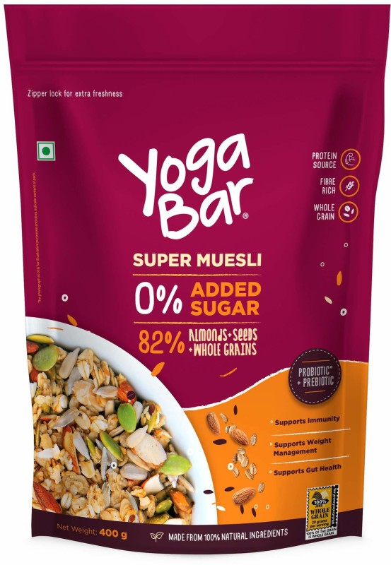 Yogabar Almonds,Seeds and whole Grains Muesli Box