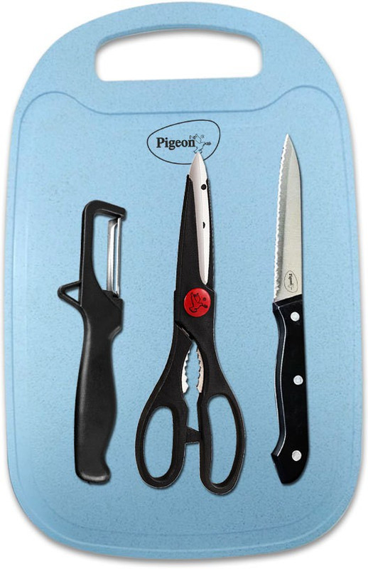 Pigeon 6 Pc Stainless Steel Knife Set Shears Kitchen Tool