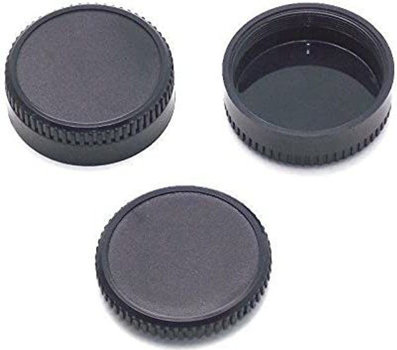 MILLETS Camera Body and Rear Lens caps,Compatible with M42 Screw Mount Camera Rear Lens  Lens Cap(Black, 43 mm)