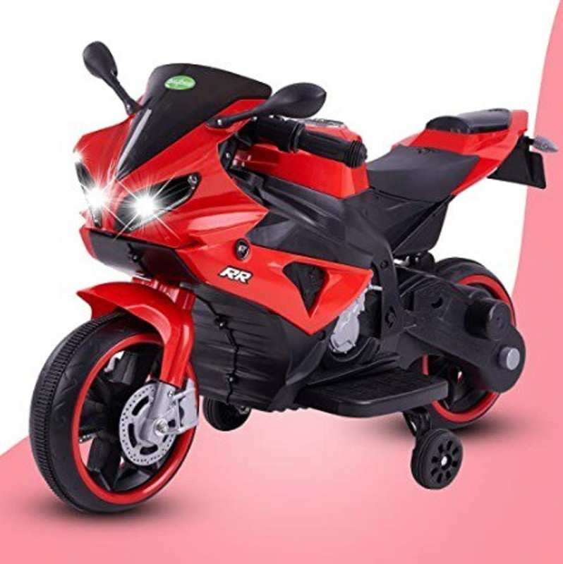 oh baby by flipkart kids 8798 DUAL BATTERY BIKE,RIDE ON ,WHEEL FULL OF LED LIGHT Bike Battery Operated Ride On(Red)