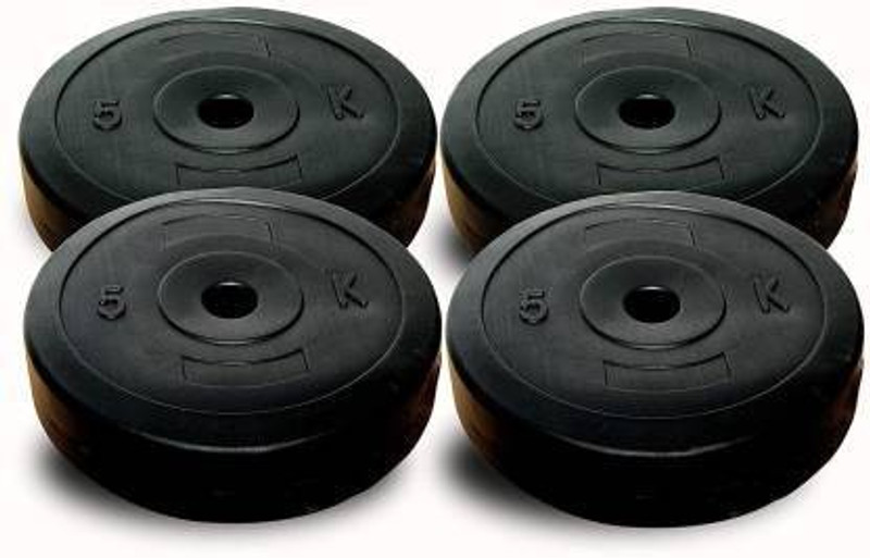 SBR Sports 20 kg 20KG WEIGHT PLATES (5KG* 4PIECE PVC WEIGHT PLATE=20KG TOTAL WEIGHT) Home Gym Combo