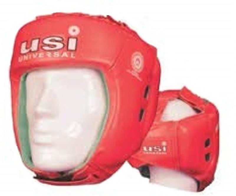 USI UNIVERSAL Lite Contest Head Guard (Red, L) 615DP (Pack Of 1) Boxing Head Guard(Red)