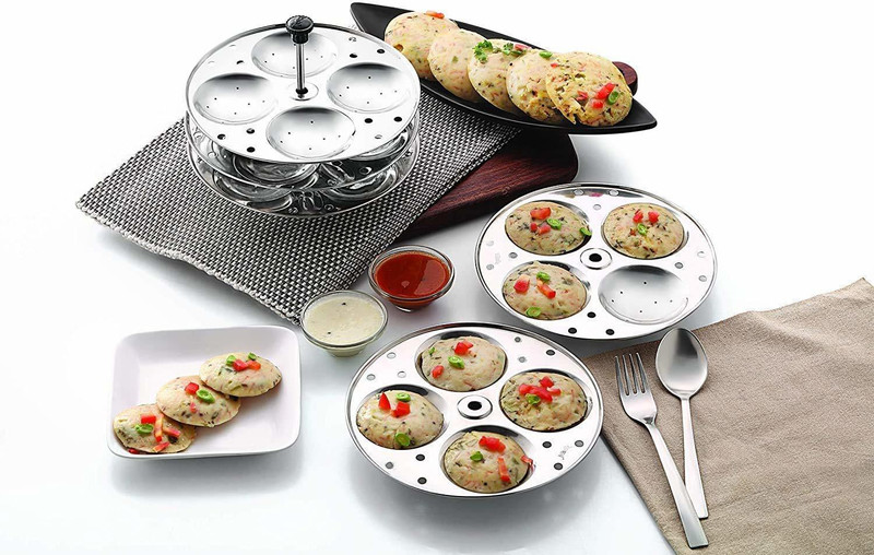 ActrovaX 3 Plates Heavy Quality Idly Stand Induction & Standard Idli Maker(3 Plates , 12 Idlis )