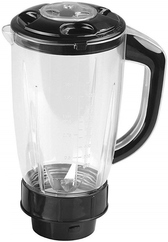 Masterclass Sanyo Juicer Jar for Mixer Grinder Juicer Jar Transparent Plastic Fruit filter, Black Mixer Juicer Jar(1500 ml)