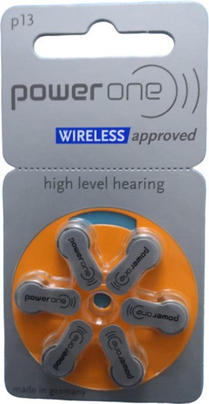 POWERONE P13 Hearing Aid Batteries 1.45V 2 patta (12 battery) Button Cells Stethoscope Case (Silver) p13 Stethoscope Case(Silver)