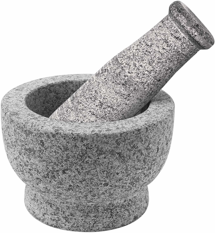 subaa Subaa Mortar and Pestle Ural/Okhli Masher 3 inch Height, 2 Inch Dia (Wt-3Kg) Stoneware Masher