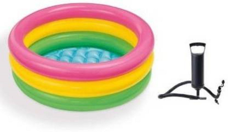 s yuvraj swimming pool bathing tub 2 ft with air pump (Multicolor)(Multicolor)