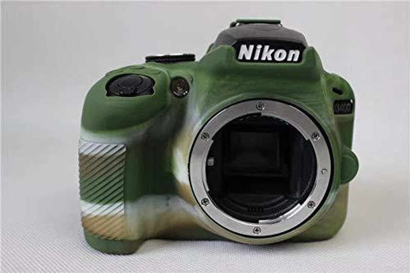 Digicom Silicone Cover Protective Camera Cover for Nikon D3300 Camera Case-Camouflage  Camera Bag(Green)