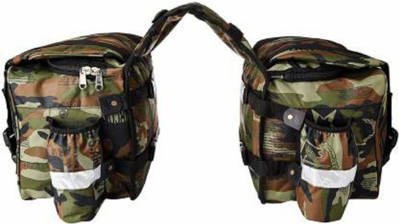 inayat Double-side 2 Wheeler Saddlebag Double-side Multicolor Leatherette Motorbike Saddlebag(12 L)
