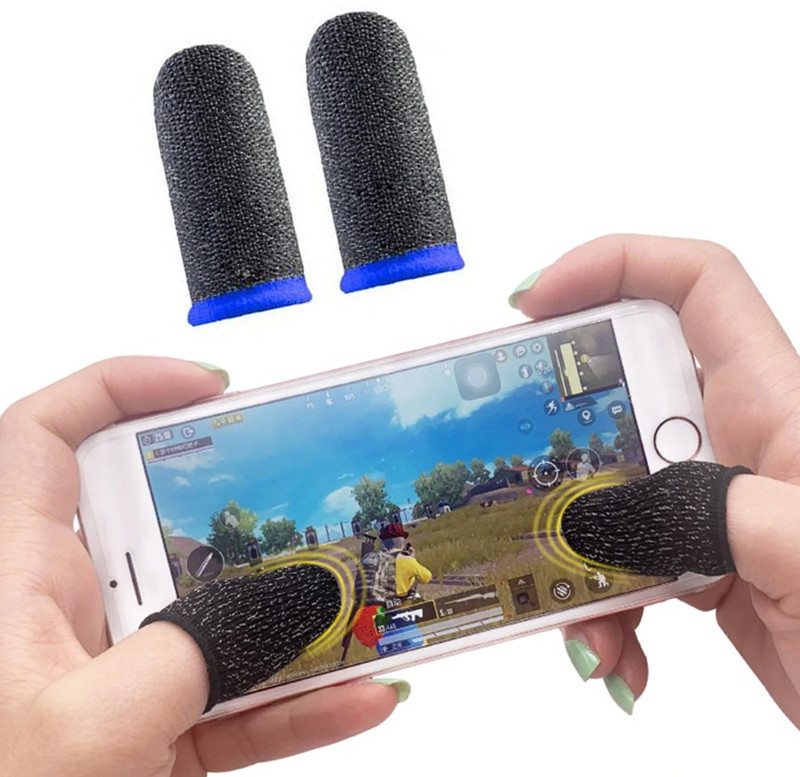 CRETO Finger Sleeve for Mobile Gaming,Best Gaming Assistant For You,Play Sweat free game Finger Sleeve(Pack of 2)
