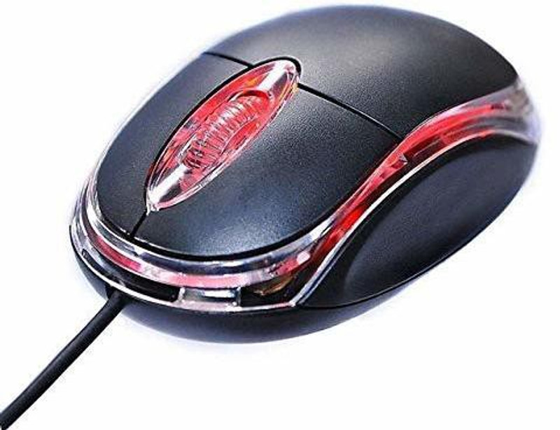 WORLD SHOPPER TERABYTE 3D Optical Mouse Vintage TB-36B Wired Mouse for Laptop, Computer & Desktop (Black) Wired Ambidextrous Optical  Gaming Mouse(USB 2.0, Black)
