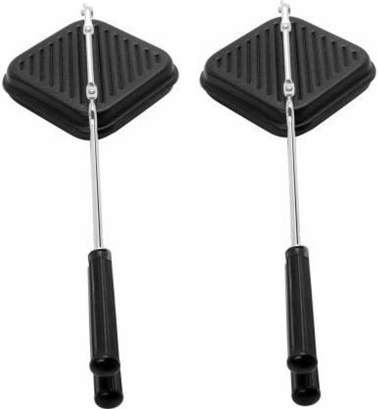 STARRY non-stick kitchen gas toast sandwich maker with spatter grill Toaster (PACK OF 2) Grill Sandwich Maker(Black)