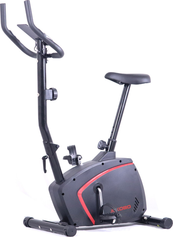 KOBO MB-5 Magnetic Bike 5 Kg Flywheel (IMPORTED) Upright Stationary Exercise Bike(Grey)