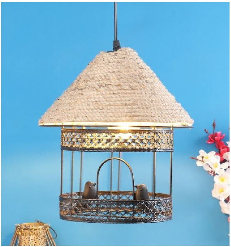 DENICRAAS Hanging lights for living room bedroom dining table Hall Kitchen Balcony Modern Home Decoration pendant fancy wall sconce lamp ceiling stylish vintage indoor Outdoor Home Decor Item Bird Light With (E27 Base) Edison Filament Bulb Pendant Lamp Ceiling Lamp(Black)