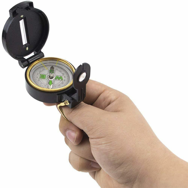 Skywalk Military Engineer Directional Compass North Arrow Floating Metal Compass Compass(Black)