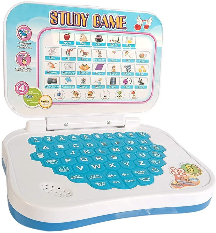 Anushka Toys High Quality Educational English Learner Mini Laptop(Multicolor)