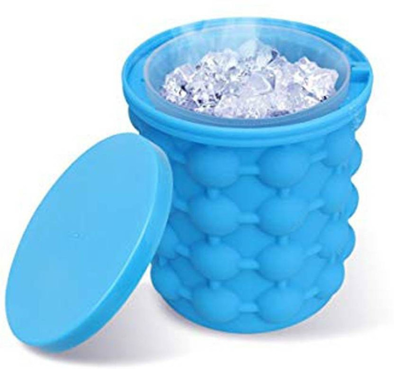 Nucleya Retail 1 L Silicone 13567645 Ice Bucket(Blue)