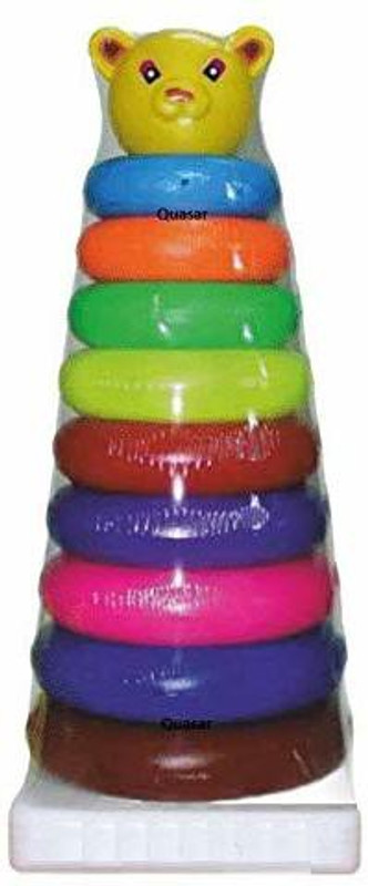 bhauvik Stacking Coloring Teddy Rings - 9 Rings (Multicolor)(Multicolor)