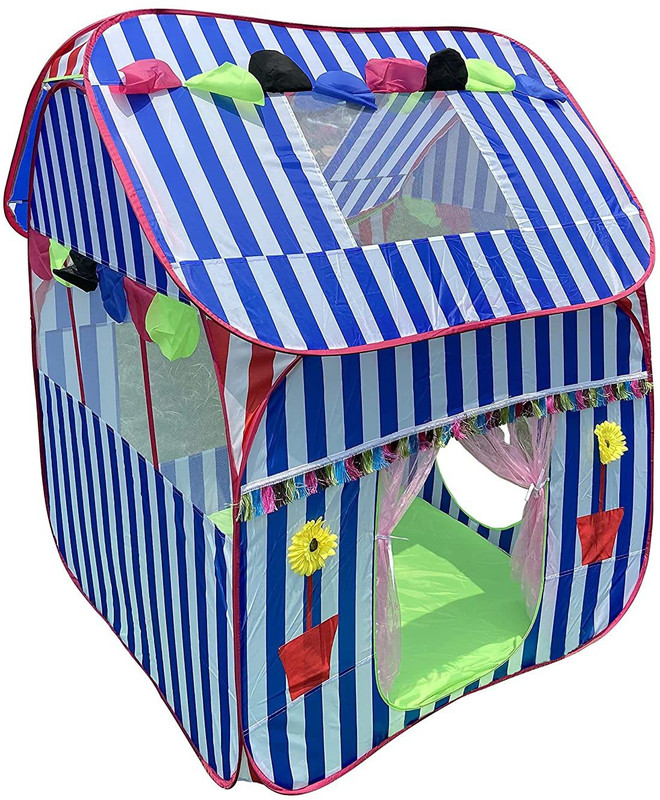 Homecute Foldable Pop Up Hut Type Kids Toy Play Tent House Mulicolour(Multicolor)